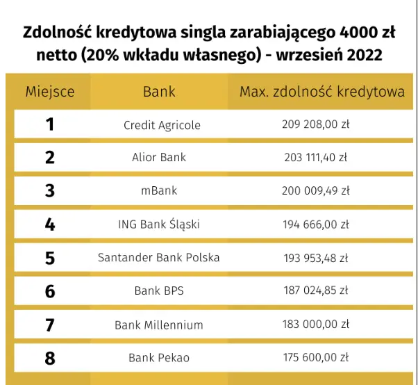 Liczba czynnych kredytobiorców