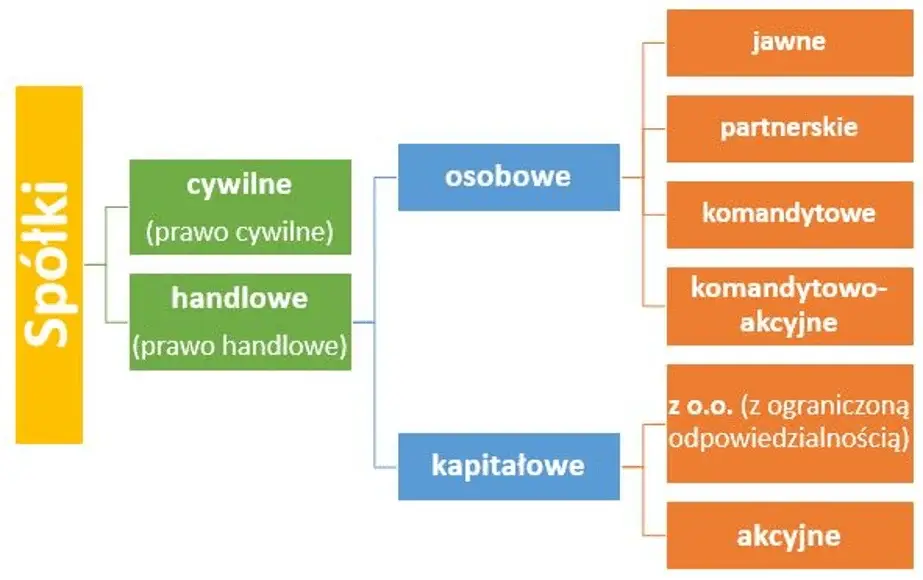 Rodzaje spółek w polsce