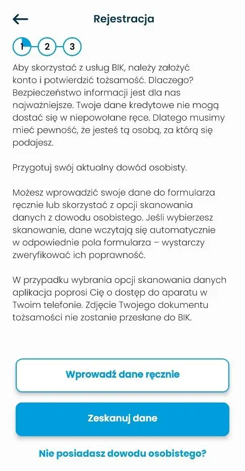 Rejestracja mobilna BIK