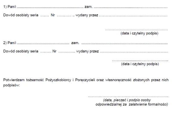 Wzór umowy pożyczki pracowniczej
